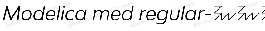 Modelica med regular字体转换